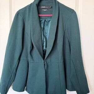 Studio by Torrid Dark Green Peplum Blazer – Size 3x – Sleek & Structured
